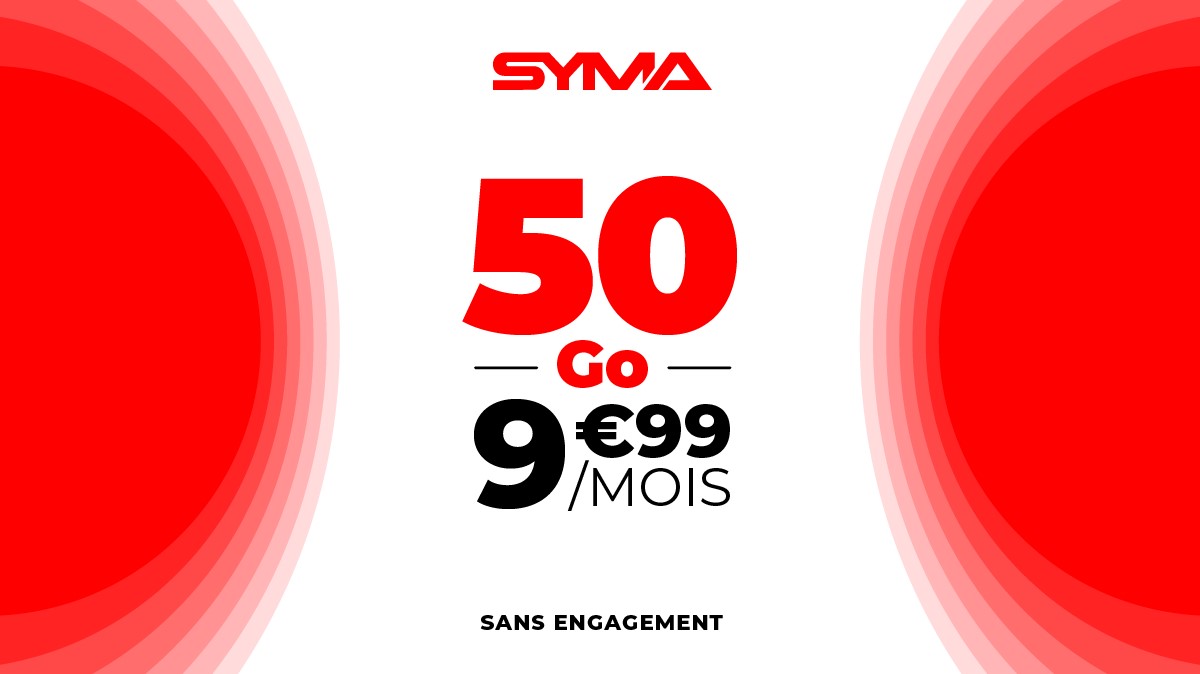 BON PLAN : ce forfait mobile 50Go est à seulement 9.99 € sans engagement et sans condition de durée !