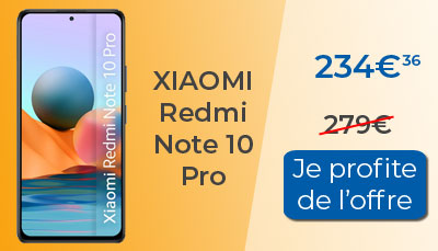 Le Xiaomi Redmi NOte 10 pro est à moins de 240? chez Amazon