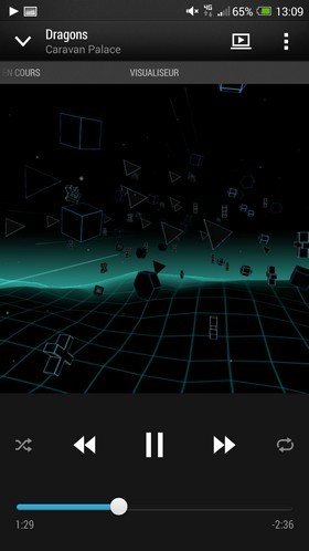 HTC One Max : Lecture musique