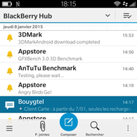 BlackBerry Classic : BlackBerry Hub