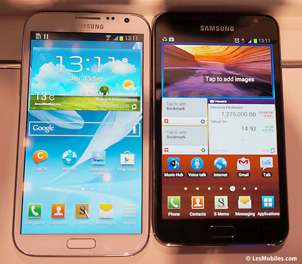Prise en main Samsung Galaxy Note 2