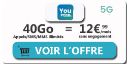 promo forfait Youprice 40Go