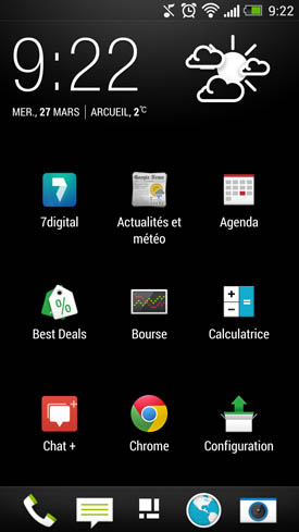 HTC One : applications