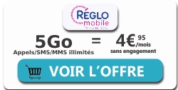 forfait Reglo Mobile 5Go