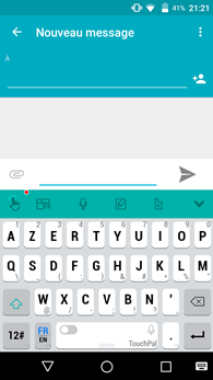 Wiko Rainbow Jam : clavier TouchPal X