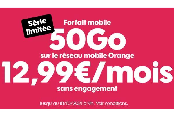 Forfait mobile SOSH : Dernier jour pour profiter des promotions 50Go et 100Go à petit prix !