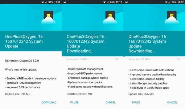 OnePlus 3 : une première mise à jour pour corriger les erreurs de jeunesse