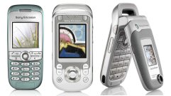 Sony Ericsson J210, S600 et Z520