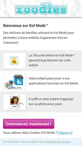HTC One : mode enfant