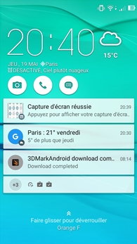 Asus ZenFone Max : écran de verrouillage