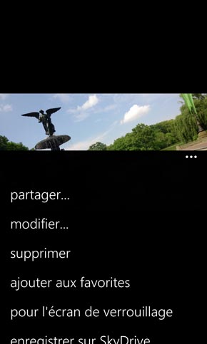 Nokia Lumia 925 : paramètres photos