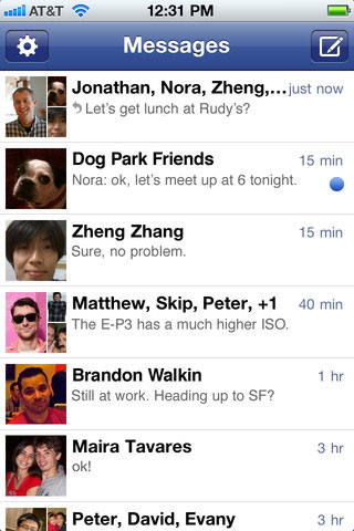 Facebook Messenger se met à jour sur iOS 