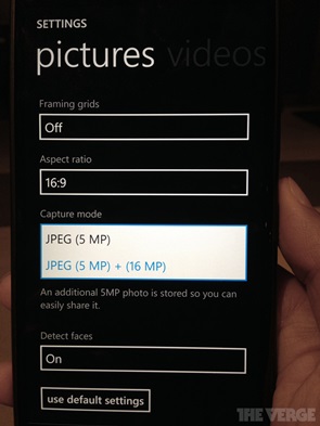Paramètres photo du Nokia Lumia 1520