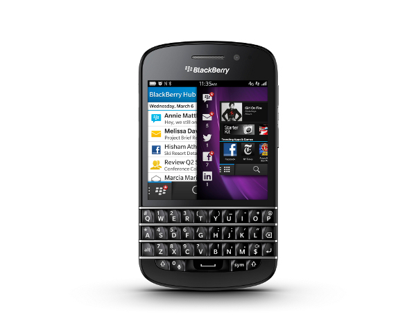 Le BlackBerry Q10 en cours de test chez les opérateurs