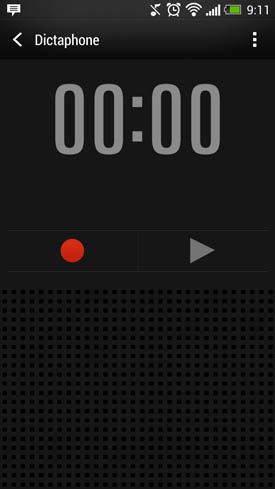 HTC One : dictaphone