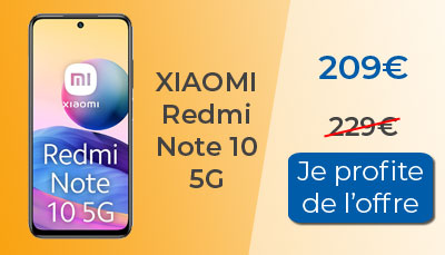 Le Xiaomi Redmi Note 10 5G est à 209? chez RED by SFR