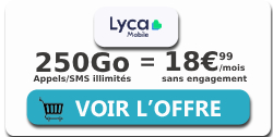 Lyca XL 250Go 5G