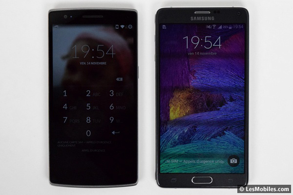 Galaxy Note 4 et OnePlus One