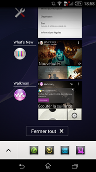Sony Xperia T3 : multitâche et micro-applis