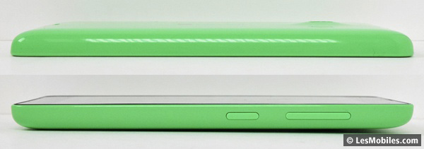 Microsoft Lumia 535 : gauche / droite