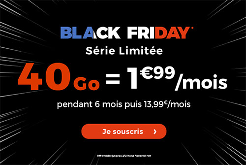 Cdiscount Mobile : le forfait 40 Go en promotion à 1,99 euro (Black Friday)