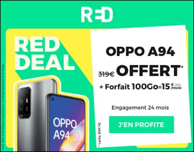 Oppo A94 red Deal