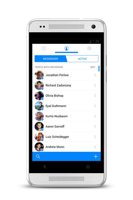 Facebook Messenger se met à jour sous Android et iOS : « flat design » et service de messagerie étendu