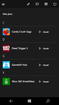 Windows 10 interface