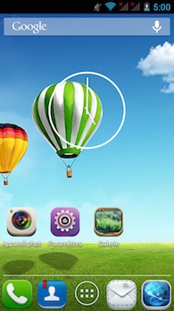 Haier Phone W757 interface