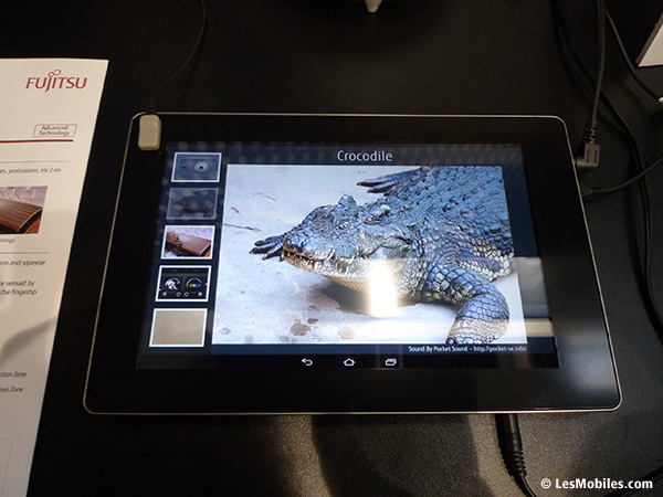 Fujitsu présente un écran particulièrement tactile (MWC 2014)