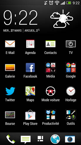 HTC One : applications