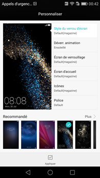 Huawei P8 : Thèmes
