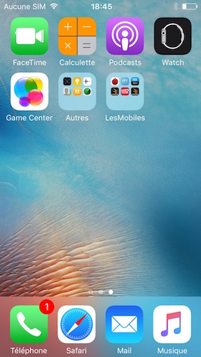 Apple iPhone 6S interface