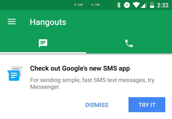 Hangouts 7.0