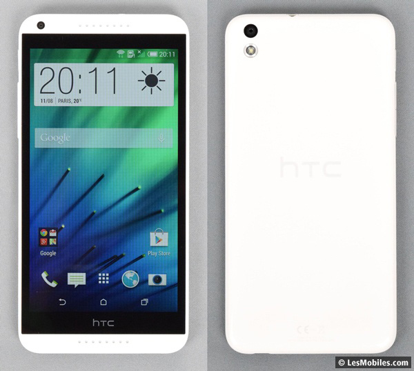 HTC Desire 816 : avant / arrière