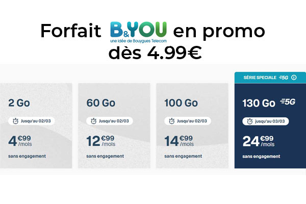Découvrez les nouvelles offres B&You de l’opérateur Bouygues Telecom !