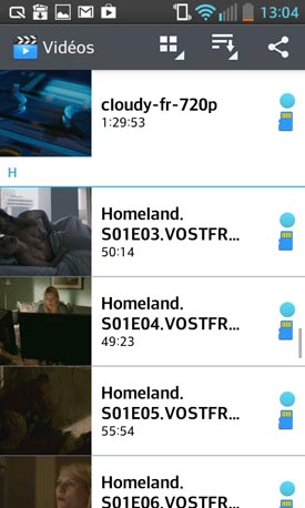 LG Optimus L5 II : vidéos
