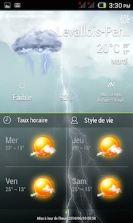 Acer Liquid Z4 Inteface