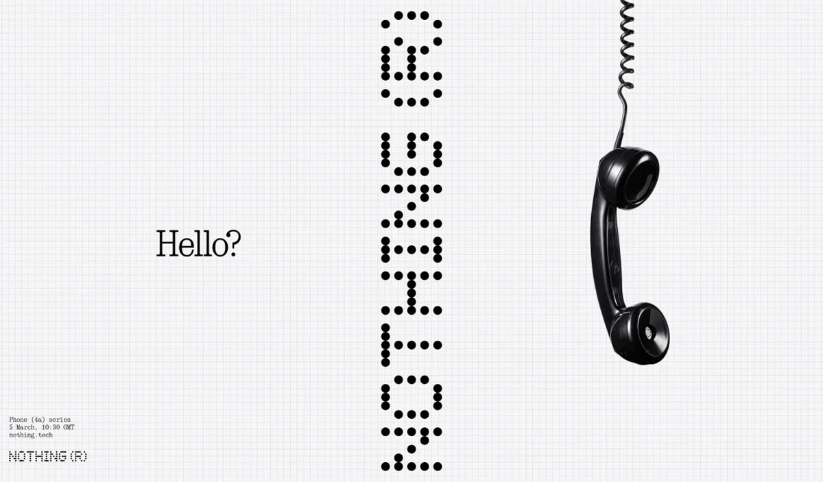 Nothing Phone 4a series annonce intro