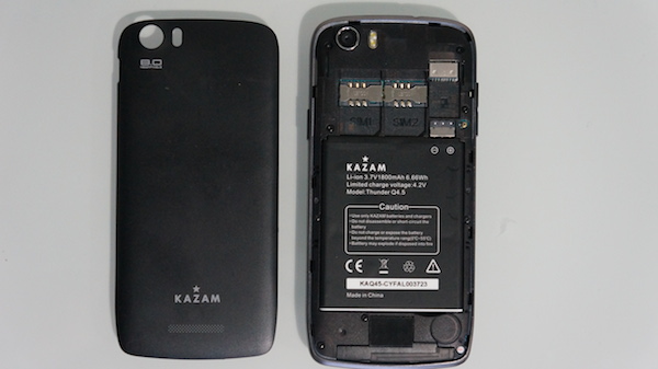 Kazam Thunder Q4.5 : coque ouverte