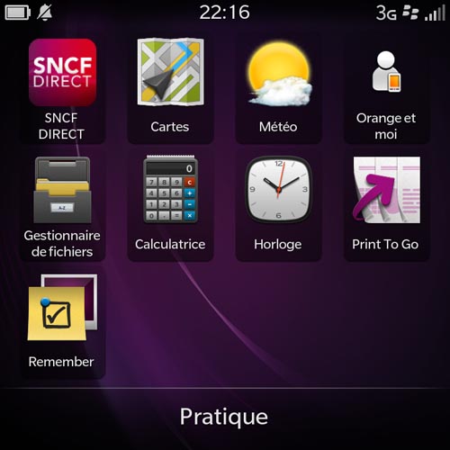 BlackBerry Q10 : interface BlackBerry 10