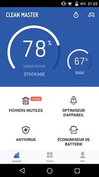 Wiko Rainbow Jam : Clean Master