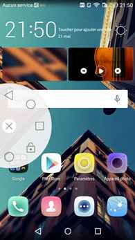 Huawei P8 Lite : écran d'accueil