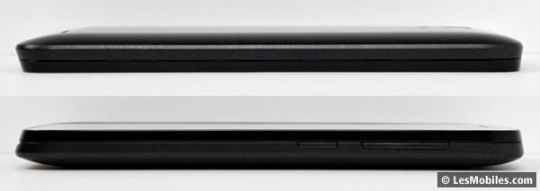 Alcatel OneTouch Pop 2 : gauche / droite