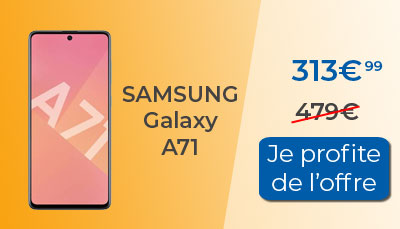 Soldes : Samsung Galaxy A71 à 313?