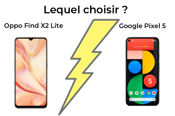  Smartphones 5G : Oppo Find X2 Lite contre Google Pixel 5, lequel est le meilleur ?