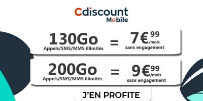Forfaits Cdiscount Mobile promo