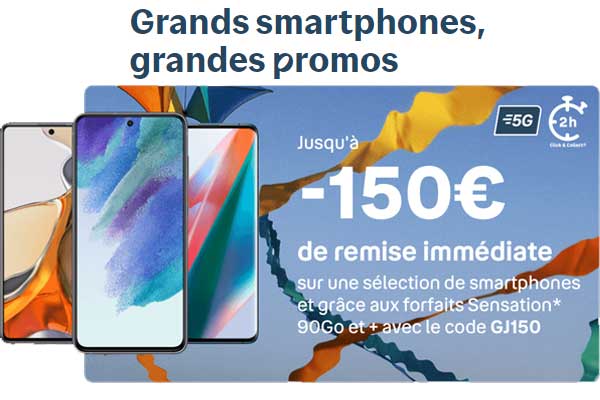 Les grands jours de Bouygues Telecom : vos smartphones favoris à partir de 1€ !