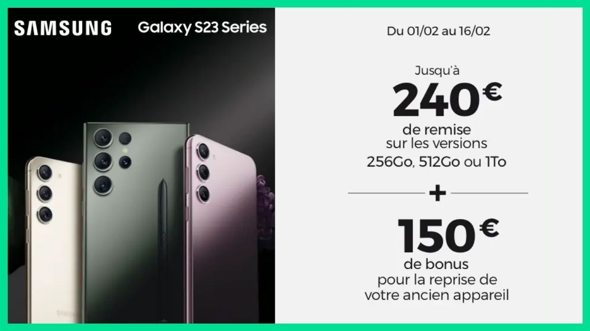Promo exceptionnelle sur les nouveaux Galaxy S23 Series avec RED by SFR, et c'est seulement jusqu'au 6 février !