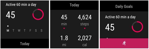 Google Fit pour Android Wear
